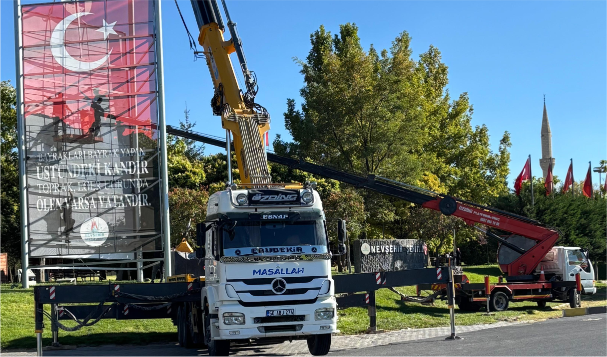 Nevşehir’de Acil Durumlar İçin Vinç Kiralama